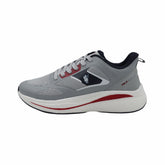 TENIS CABALLERO PX-7106 GRIS/ROJO