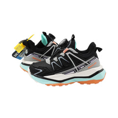 TENIS NIÑO 19319 NEGRO/GRIS PLATA/NARANJA