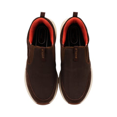 TENIS CABALLERO 19432 CAFÉ/NARANJA
