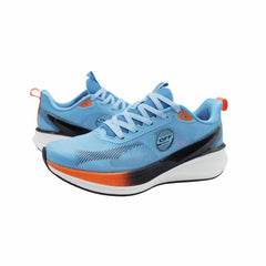 TENIS CABALLERO OC-01 AZUL CIELO/NARANJA