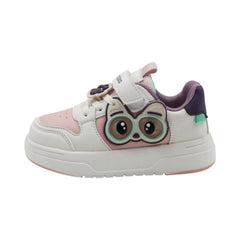 TENIS NIÑA 19379 BEIGE/ROSA