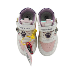 TENIS NIÑA 19379 BEIGE/ROSA