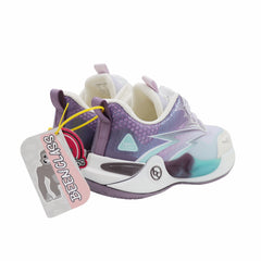 TENIS NIÑA 20219 BLANCO/MORADO