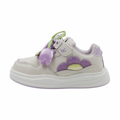 TENIS NIÑA 20225 BEIGE/LILA