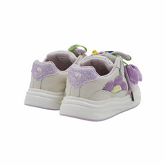 TENIS NIÑA 20225 BEIGE/LILA
