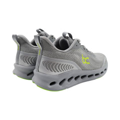 TENIS CABALLERO 19396 GRIS PLATA/VERDE NEON