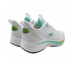 TENIS DAMA 18229 BLANCO/VERDE AQUA/VERDE LIMON