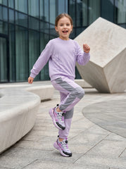 TENIS NIÑA 20226 GRIS CLARO/ROSA