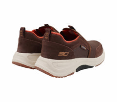 TENIS CABALLERO 19432 CAFÉ/NARANJA