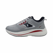 TENIS CABALLERO PX-7106 GRIS/ROJO