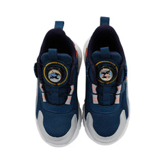 TENIS NIÑO 18238 AZUL REY/NARANJA/GRIS PLATA