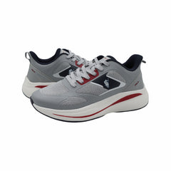 TENIS CABALLERO PX-7106 GRIS/ROJO