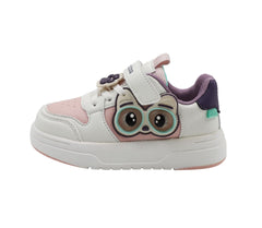TENIS NIÑA 19379 BEIGE/ROSA