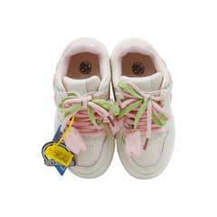 TENIS NIÑA 20225 BEIGE/ROSA