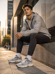 TENIS CABALLERO PX-7036  GRIS PLATA