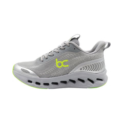 TENIS CABALLERO 19396 GRIS PLATA/VERDE NEON