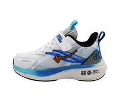 TENIS NIÑO 19318 BLANCO/AZUL/NEGRO