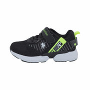 TENIS NIÑO 2669 NEGRO/AMARILLO NEON
