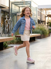 TENIS NIÑA 19094 ROSA/LATTE