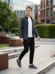 TENIS CABALLERO PX-7088 GRIS OXFORD